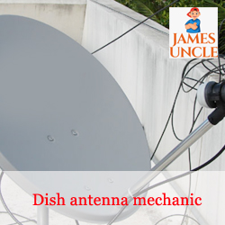 Dish antenna mechanic Mr. Suman Mondal in Barrackpore